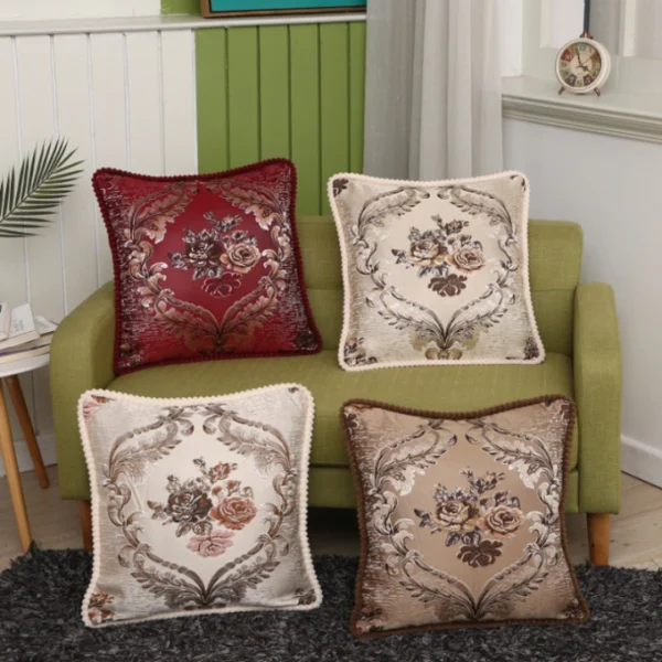 Gối sofa gấm thêu